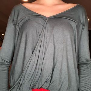 green long sleeve blouse